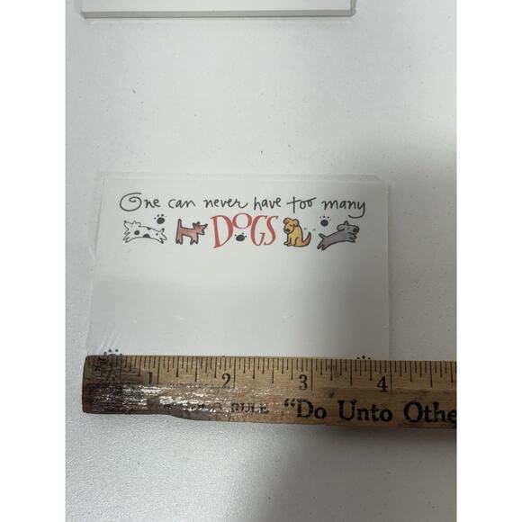Post It Sticky Note Pad Lot of 2 Kathy Davis Dog Themed Can Never Have Too Many - Picture 4 of 6